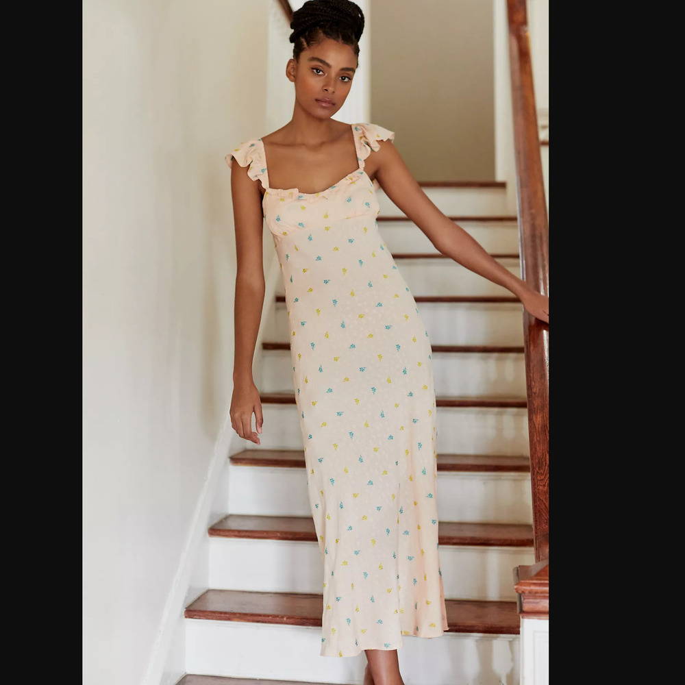 Anthropologie Scallop Babydoll Dress - New - Medium